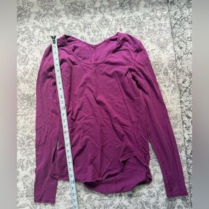 Lululemon Love Scoop Long Sleeve
Heathered Chilled Grape Size 10 Measured